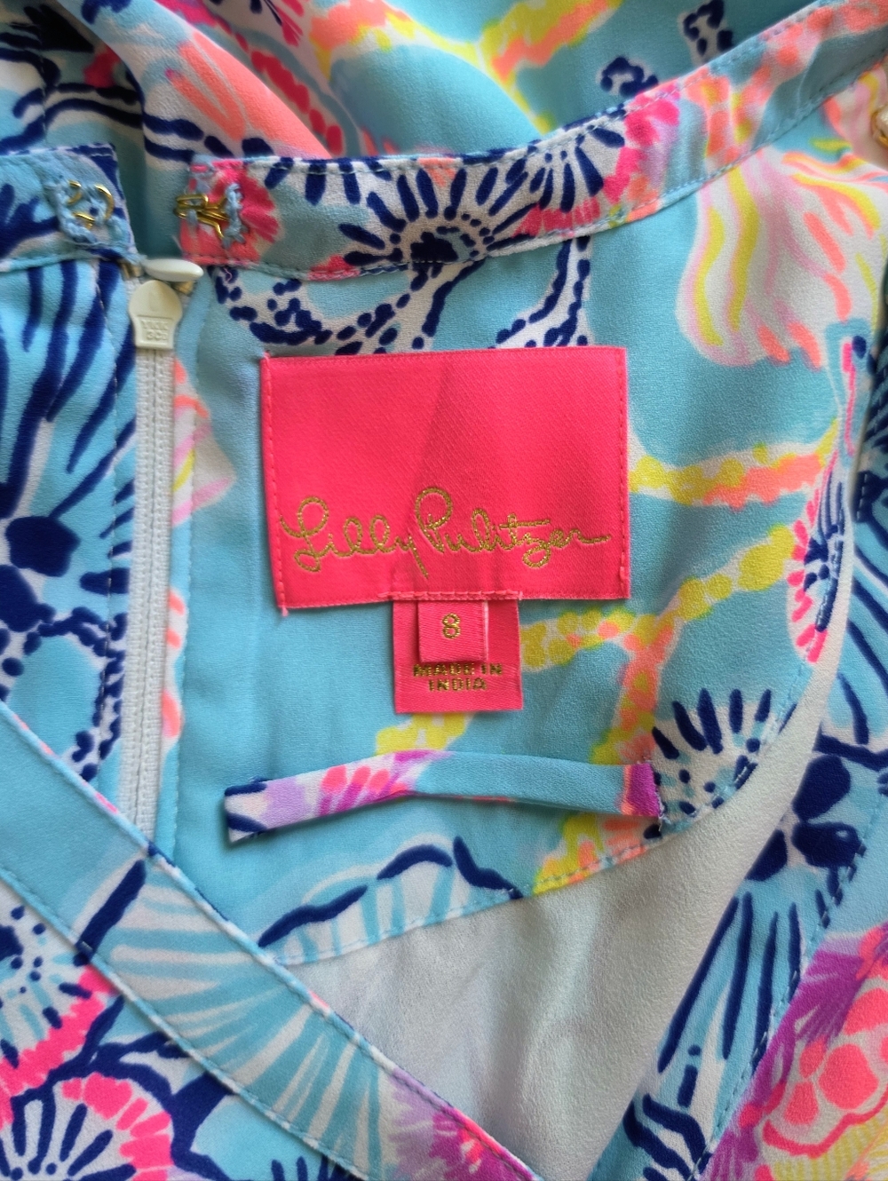 Lilly Pulitzer Blue Floral Ruffle Sleeve Maxi Dress - Picture 6 of 7